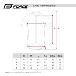 Force STREAM černý pánský cyklodres - krátký rukáv