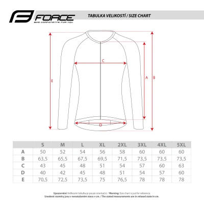 Force SWAY fluo cyklodres - dl. rukáv