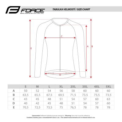 Force SWAY fluo cyklodres - dl. rukáv