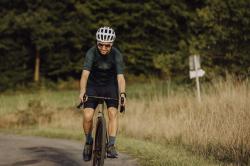 Force SWAY tm.zelený cyklodres - kr. rukáv