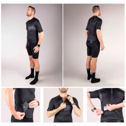 Force SWAY černý cyklodres - kr. rukáv