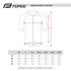 Force SWAY černý cyklodres - kr. rukáv