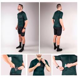 Force SWAY tm.zelený cyklodres - kr. rukáv