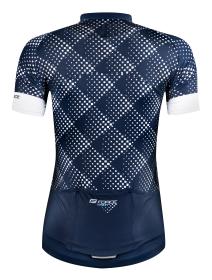 Force VISION modrý dámsky cyklodres - kr. rukáv