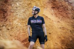 Force VIVID černý cyklistický dres - kr. rukáv