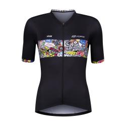 Force VIVID LADY černý dámský cyklistický dres Force VIVID LADY černý dámský cyklistický dres