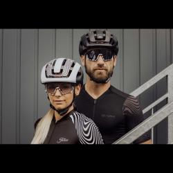 Force DRIFT čierno-zebra cyklistické okuliare - čierne kontrastné sklo okuliare