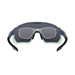 Force DRIFT stormy blue-mint cyklistické brýle - černé kontrast.sklo