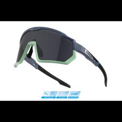 Force DRIFT stormy blue-mint cyklistické brýle - černé kontrast.sklo