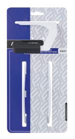 Force Držiak bicykla na stenu za predné koleso Fe, biely