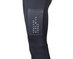 Force ENDLESS černé cyklokalhoty se šráky a vložkou