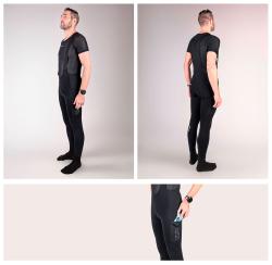 Force ENDLESS černé cyklokalhoty se šráky bez vložky