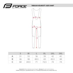 Force ENDLESS černé cyklokalhoty se šráky bez vložky