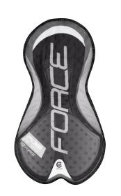 Force FAME černo-červené cyklokraťasy se šráky a vložkou