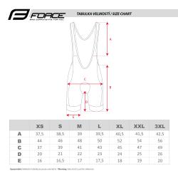 Force FAME černo-červené cyklokraťasy se šráky a vložkou