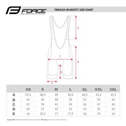 Force FAME černo-modré cyklokraťasy se šráky a vložkou