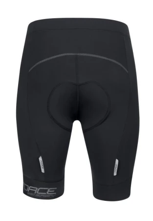 Force FASHION černo-šedý cyklistický dres - krátký rukáv + Force B21 EASY černé cyklokraťasy do pasu s vložkou