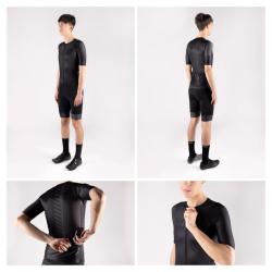 Force FASHION čierno-šedý cyklistický dres - krátky rukáv POUZE L (VÝPREDAJ)