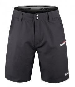 Force FASHION černo-šedý dres + Force BLADE MTB černé cyklokraťasy