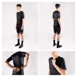 Force FASHION černo-šedý cyklistický dres - krátký rukáv