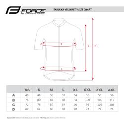 Force FASHION černo-šedý cyklistický dres - krátký rukáv