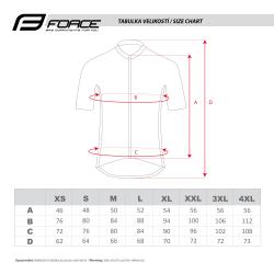 Force FASHION černo-šedý cyklistický dres - krátký rukáv