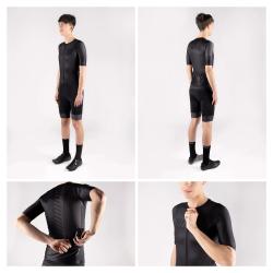 Force FASHION černo-šedý cyklistický dres - krátký rukáv