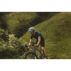 Force FASHION černo-šedé cyklokalhoty se šráky a vložkou