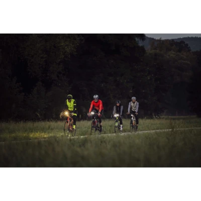 Force FASHION černo-fluo cyklokalhoty se šráky a vložkou