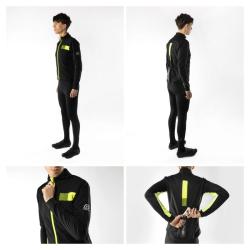 Force FROST černo-fluo pánská softshell cyklobunda POUZE 3XL (VÝPRODEJ)