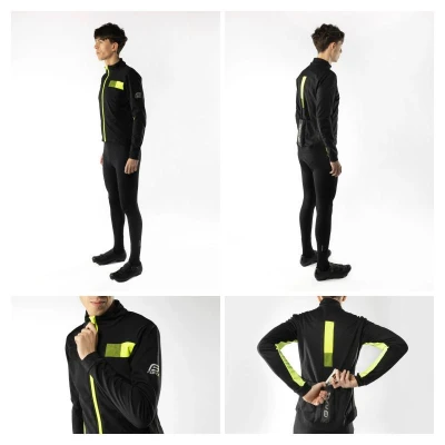 Force FROST černo-fluo pánská softshell cyklobunda POUZE S (VÝPRODEJ)