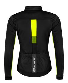 Force FROST černo-fluo dámská softshell cyklobunda