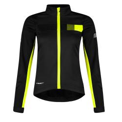 Force FROST černo-fluo dámská softshell cyklobunda