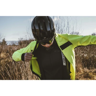 Force FROST LADY fluo-černá dámská softshell cyklobunda