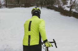 Force FROST fluo-černá pánská softshell cyklobunda