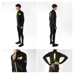 Force FROST černo-fluo pánská softshell cyklobunda
