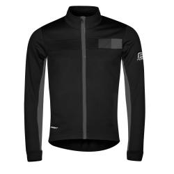 Force FROST černo-šedá pánská softshell cyklobunda Force FROST černo-šedá pánská softshell cyklobunda