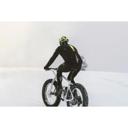 Force FROST černo-fluo pánská softshell cyklobunda