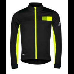 Force FROST černo-fluo pánská softshell cyklobunda Force FROST černo-fluo pánská softshell cyklobunda