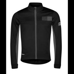 Force FROST černo-šedá pánská softshell cyklobunda Force FROST černo-šedá pánská softshell cyklobunda