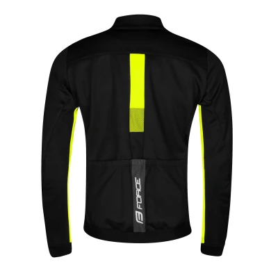 Force FROST černo-fluo pánská softshell cyklobunda