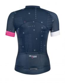 Force GAME tm.modrý dámský cyklodres - kr. rukáv POUZE M (VÝPRODEJ)