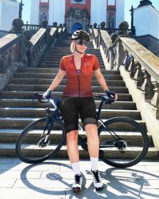 Force GEM cihlový dámský cyklodres POUZE XXL (VÝPRODEJ)