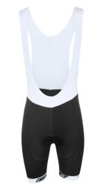 Force GOLD černo-zlatý cyklistický dres + Force B38 černé cyklokraťasy se šráky s vložkou