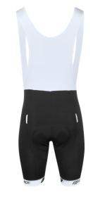 Force GOLD černo-zlatý cyklistický dres + Force B38 černé cyklokraťasy se šráky s vložkou