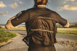 Force GOLD LADY čierny dámsky cyklodres - kr. rukáv