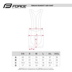 Force GOLD LADY černo-zlaté dámské cyklokraťasy se šráky a vložkou