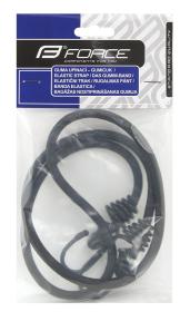 Force Gumicuk upínací 8 mm x 1000 mm, černý