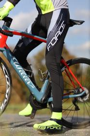 Force F58 černo-šedé cyklokalhoty se šráky a vložkou