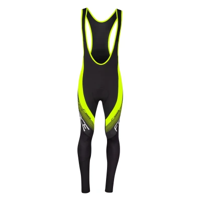 Force F58 černé-fluo cyklokalhoty se šráky a vložkou